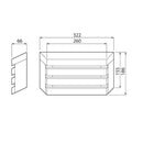 Saunavalaisin Airam Saunaled Hor, 8W, IP65, 2700K, 500lm, himmennettävä