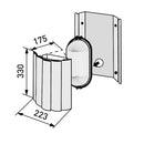 Saunavalaisin Ensto AVH 15.2, IP44, E14, kulma-asennus, vaalea mänty