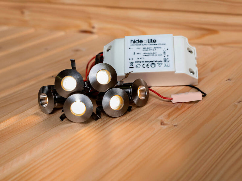 Saunavalosarja Hidealite Heatspot G2 Kit Teräs 2700K, 6x3,8W