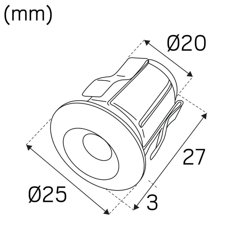 Saunavalosarja Hidealite Heatspot G2 Kit Teräs 2700K, 6x3,8W