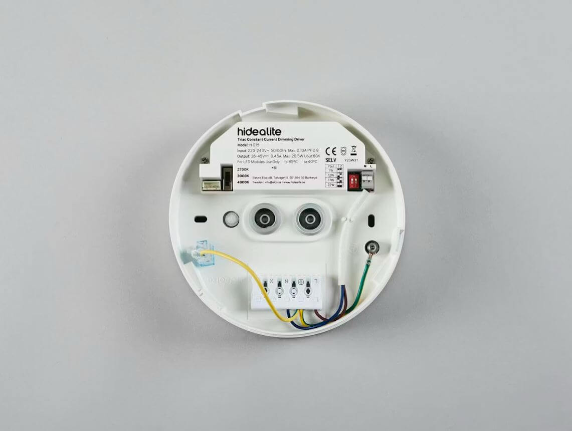Seinävalaisin Hidealite Circo M, 7.5-22W, 2/3/4K, IP65, musta