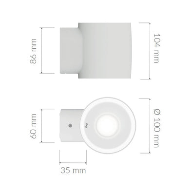 Seinävalaisin Plejd OUT-01, 2200-4000K, 8.3W, IP45, musta
