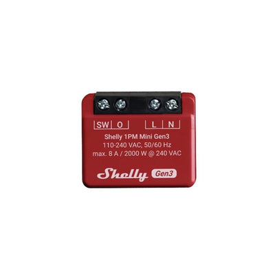Shelly plus 1PM Mini Gen3 ohjelmoitava rele