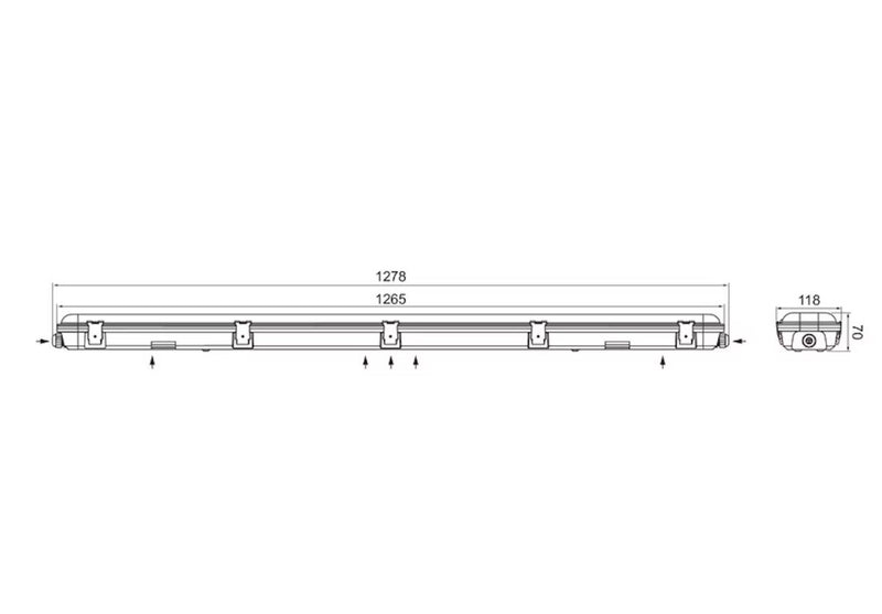 Teollisuusvalaisin Airam Fresa Pro 1200, 22-40W, 4000K, 6000lm, IP65