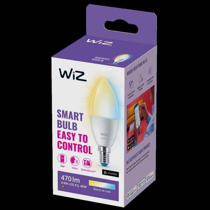 WiZ LED-älylamppu, E14, 470lm, WiFi, Tunable white