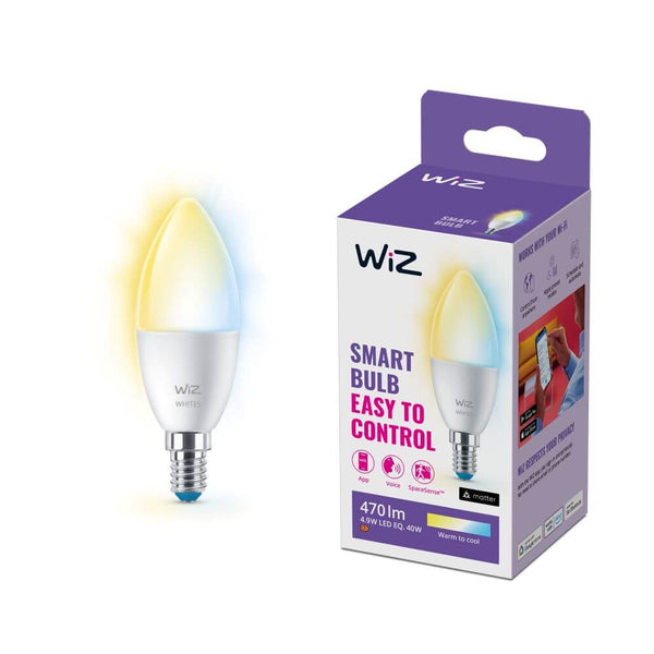 WiZ LED-älylamppu, E14, 470lm, WiFi, Tunable white