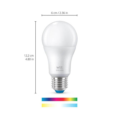 WiZ LED-älylamppu, E27, 806lm, RGBW, WiFi, 2-pack + WiZmote-kaukosäädin