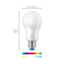 WiZ LED-älylamppu, E27, 806lm, RGBW, WiFi, 2-pack + WiZmote-kaukosäädin