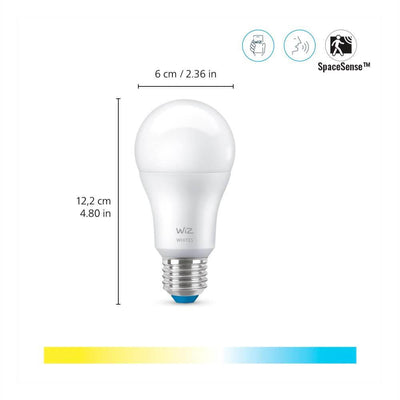 WiZ LED-älylamppu, E27, 806lm, WiFi, Tunable white, 2-pack
