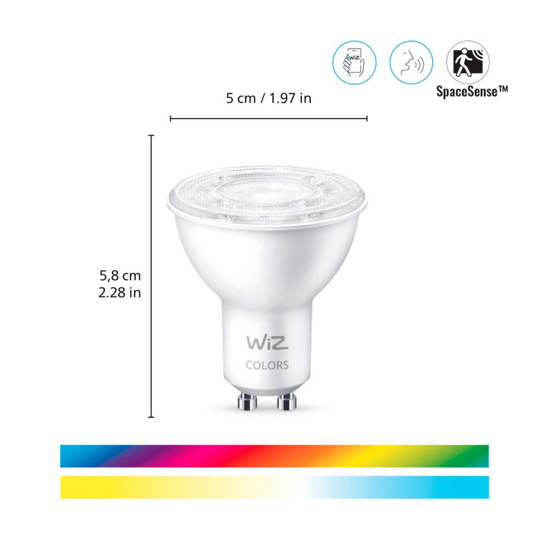 WiZ LED-älylamppu, GU10, 4.7W, WiFi, RGBW