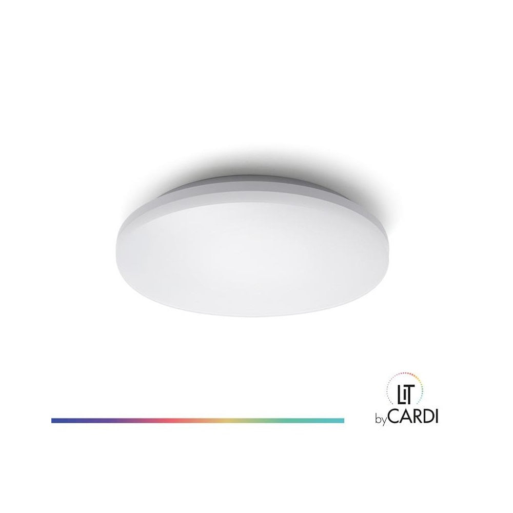 Yleisvalaisin LitbyCARDI Kajo, 10W, 1000lm, Ø300mm, IP54, himmennettävä