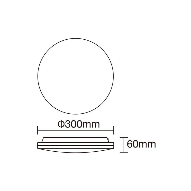 Yleisvalaisin LitbyCARDI Kajo Ulko, 18W, 1800lm, Ø300mm, IP54