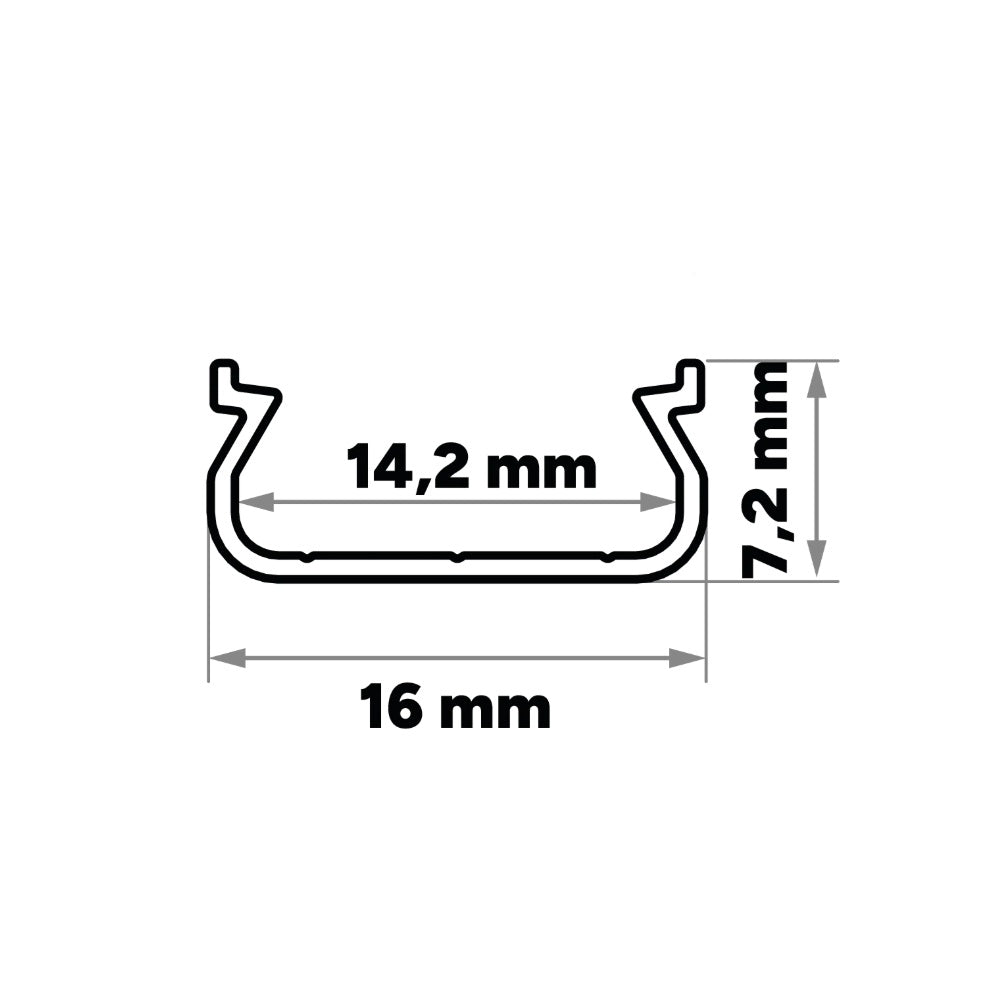 Alumiiniprofiili led-nauhalle Tekkni 2m