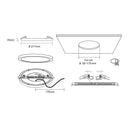 Alasvalo Elife Lantti, 18W, 1620/1770lm, IP20, Ø217*15mm