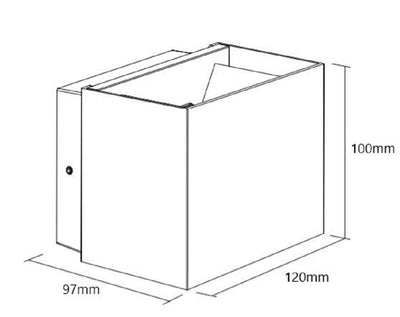 Seinävalaisin Jupeled Forma, 10W, 3000K, IP65, Musta