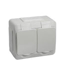 Pistorasia Artic, 2-osainen, pinta, IP44, valkoinen