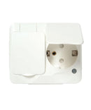 Pistorasia Artic, 2-osainen, pinta, IP44, valkoinen