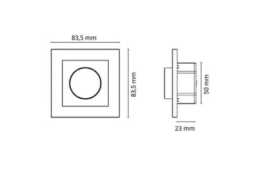 Led valonsäädin SG Armaturen Leddim 350, valkoinen